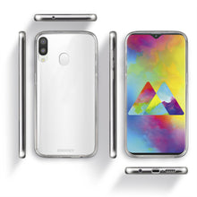 Lade das Bild in den Galerie-Viewer, Moozy 360 Degree Case for Samsung M20 - Transparent Full body Slim Cover - Hard PC Back and Soft TPU Silicone Front
