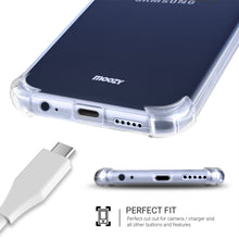 Załaduj obraz do przeglądarki galerii, Moozy Shock Proof Silicone Case for Samsung A10s - Transparent Crystal Clear Phone Case Soft TPU Cover
