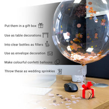 Lade das Bild in den Galerie-Viewer, VILSTO Rose Gold Confetti, Table Confetti, Confetti Bags, Rose Gold Tissue Paper Confetti, Rose Gold Decorations, Engagement Wedding, Approx.50 grams
