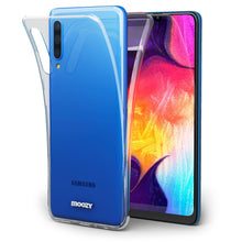 Lade das Bild in den Galerie-Viewer, Moozy 360 Degree Case for Samsung A50 - Full body Front and Back Slim Clear Transparent TPU Silicone Gel Cover
