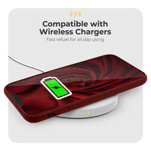 Charger l&#39;image dans la galerie, Moozy Minimalist Series Silicone Case for iPhone X and iPhone XS, Wine Red - Matte Finish Slim Soft TPU Cover
