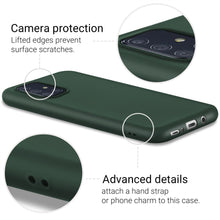 Załaduj obraz do przeglądarki galerii, Moozy Minimalist Series Silicone Case for Samsung A71, Midnight Green - Matte Finish Slim Soft TPU Cover
