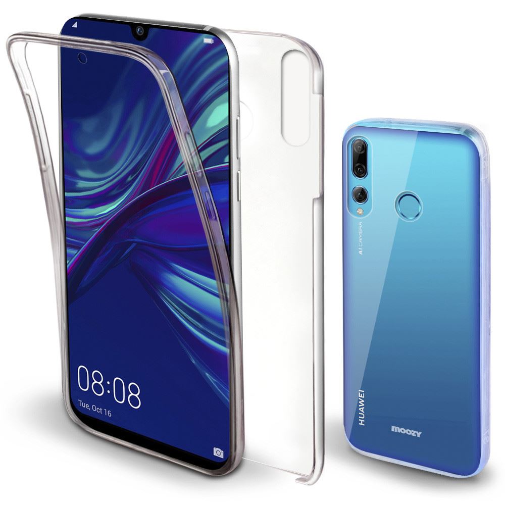 Moozy 360 Degree Case for Huawei P Smart Plus 2019, Honor 20 Lite - Transparent Full body Slim Cover - Hard PC Back and Soft TPU Silicone Front
