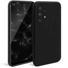 Ladda upp bild till gallerivisning, Moozy Minimalist Series Silicone Case for Samsung A32 5G, Black - Matte Finish Lightweight Mobile Phone Case Slim Soft Protective TPU Cover with Matte Surface
