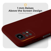 Carica l&#39;immagine nel visualizzatore di Gallery, Moozy Minimalist Series Silicone Case for Xiaomi Redmi Note 11 Pro 5G and 4G, Wine Red - Matte Finish Lightweight Mobile Phone Case Slim Soft Protective TPU Cover with Matte Surface
