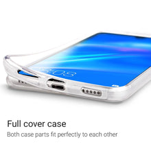 Załaduj obraz do przeglądarki galerii, Moozy 360 Degree Case for Huawei Y7 2019 - Transparent Full body Slim Cover - Hard PC Back and Soft TPU Silicone Front
