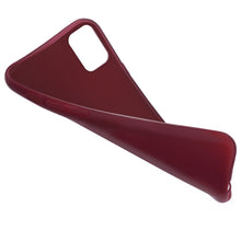 Carica l&#39;immagine nel visualizzatore di Gallery, Moozy Minimalist Series Silicone Case for Samsung A51, Wine Red - Matte Finish Slim Soft TPU Cover
