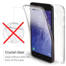 Carica l&#39;immagine nel visualizzatore di Gallery, Moozy 360 Degree Case for Samsung J7 2018 - Transparent Full body Slim Cover - Hard PC Back and Soft TPU Silicone Front
