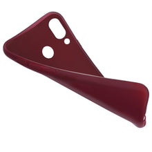 Ladda upp bild till gallerivisning, Moozy Minimalist Series Silicone Case for Huawei P20 Lite, Wine Red - Matte Finish Slim Soft TPU Cover
