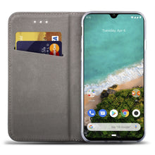 Lade das Bild in den Galerie-Viewer, Moozy Case Flip Cover for Xiaomi Mi A3, Red - Smart Magnetic Flip Case with Card Holder and Stand
