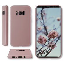 Carica l&#39;immagine nel visualizzatore di Gallery, Moozy Minimalist Series Silicone Case for Samsung S8, Rose Beige - Matte Finish Slim Soft TPU Cover
