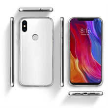 Carica l&#39;immagine nel visualizzatore di Gallery, Moozy 360 Degree Case for Xiaomi Mi 8 - Transparent Full body Slim Cover - Hard PC Back and Soft TPU Silicone Front
