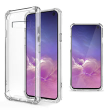 Carica l&#39;immagine nel visualizzatore di Gallery, Moozy Shock Proof Silicone Case for Samsung S10e - Transparent Crystal Clear Phone Case Soft TPU Cover
