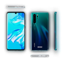 Lade das Bild in den Galerie-Viewer, Moozy 360 Degree Case for Huawei P30 Pro - Full body Front and Back Slim Clear Transparent TPU Silicone Gel Cover
