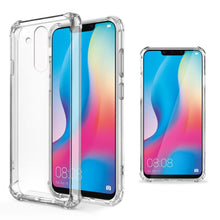 Charger l&#39;image dans la galerie, Moozy Shock Proof Silicone Case for Huawei Mate 20 Lite - Transparent Crystal Clear Phone Case Soft TPU Cover
