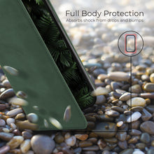 Ladda upp bild till gallerivisning, Moozy Marble Green Flip Case for iPhone 12, iPhone 12 Pro - Flip Cover Magnetic Flip Folio Retro Wallet Case
