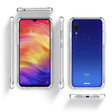 Charger l&#39;image dans la galerie, Moozy Shock Proof Silicone Case for Xiaomi Redmi 7 - Transparent Crystal Clear Phone Case Soft TPU Cover
