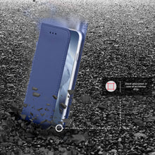 Charger l&#39;image dans la galerie, Moozy Case Flip Cover for Xiaomi Mi 11 Ultra, Dark Blue - Smart Magnetic Flip Case Flip Folio Wallet Case
