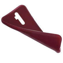 Cargar imagen en el visor de la galería, Moozy Minimalist Series Silicone Case for Oppo Reno2 Z, Wine Red - Matte Finish Slim Soft TPU Cover
