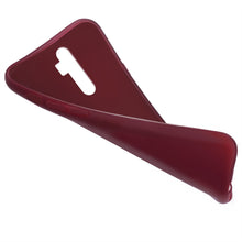 Carica l&#39;immagine nel visualizzatore di Gallery, Moozy Minimalist Series Silicone Case for Oppo Reno2 Z, Wine Red - Matte Finish Slim Soft TPU Cover
