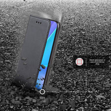 Cargar imagen en el visor de la galería, Moozy Case Flip Cover for Oppo A72, Oppo A52 and Oppo A92, Black - Smart Magnetic Flip Case with Card Holder and Stand
