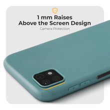 Carica l&#39;immagine nel visualizzatore di Gallery, Moozy Minimalist Series Silicone Case for Samsung A22 5G, Blue Grey - Matte Finish Lightweight Mobile Phone Case Slim Soft Protective TPU Cover with Matte Surface
