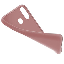 Załaduj obraz do przeglądarki galerii, Moozy Minimalist Series Silicone Case for Samsung A20e, Rose Beige - Matte Finish Slim Soft TPU Cover
