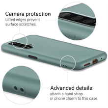 Charger l&#39;image dans la galerie, Moozy Minimalist Series Silicone Case for Huawei Nova 5T and Honor 20, Blue Grey - Matte Finish Slim Soft TPU Cover
