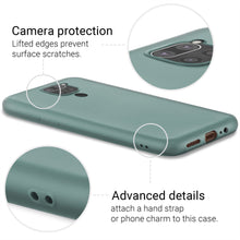 Carica l&#39;immagine nel visualizzatore di Gallery, Moozy Minimalist Series Silicone Case for Xiaomi Redmi Note 9, Blue Grey - Matte Finish Slim Soft TPU Cover

