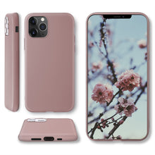 Charger l&#39;image dans la galerie, Moozy Minimalist Series Silicone Case for iPhone 11 Pro, Rose Beige - Matte Finish Slim Soft TPU Cover
