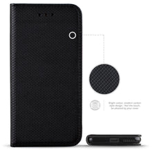 Charger l&#39;image dans la galerie, Moozy Case Flip Cover for Xiaomi Mi 11 Lite and Mi 11 Lite 5G, Black - Smart Magnetic Flip Case Flip Folio Wallet Case
