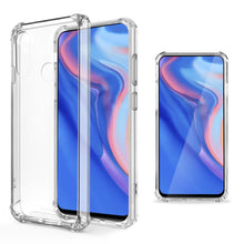 Cargar imagen en el visor de la galería, Moozy Shock Proof Silicone Case for Huawei P Smart Z - Transparent Crystal Clear Phone Case Soft TPU Cover
