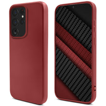 Charger l&#39;image dans la galerie, Moozy Lifestyle. Silicone Case for Samsung S22 Ultra, Vintage Pink - Liquid Silicone Lightweight Cover with Matte Finish and Soft Microfiber Lining, Premium Silicone Case
