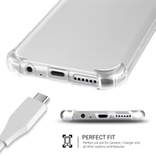 Załaduj obraz do przeglądarki galerii, Moozy Shock Proof Silicone Case for Huawei P Smart 2019, Honor 10 Lite - Transparent Crystal Clear Phone Case Soft TPU Cover
