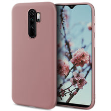 Carica l&#39;immagine nel visualizzatore di Gallery, Moozy Minimalist Series Silicone Case for Xiaomi Redmi Note 8 Pro, Rose Beige - Matte Finish Slim Soft TPU Cover
