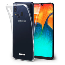 Cargar imagen en el visor de la galería, Moozy 360 Degree Case for Samsung A30 - Full body Front and Back Slim Clear Transparent TPU Silicone Gel Cover
