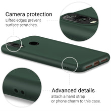 Carica l&#39;immagine nel visualizzatore di Gallery, Moozy Minimalist Series Silicone Case for Huawei Y7 2019, Midnight Green - Matte Finish Slim Soft TPU Cover
