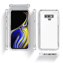 Lade das Bild in den Galerie-Viewer, Moozy Shock Proof Silicone Case for Samsung Note 9 - Transparent Crystal Clear Phone Case Soft TPU Cover
