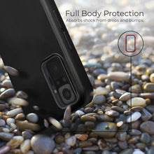 Ladda upp bild till gallerivisning, Moozy Lifestyle. Silicone Case for Xiaomi Redmi Note 10 Pro, Redmi Note 10 Pro Max, Black - Liquid Silicone Lightweight Cover with Matte Finish
