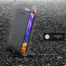 Załaduj obraz do przeglądarki galerii, Moozy Case Flip Cover for Samsung A31, Black - Smart Magnetic Flip Case with Card Holder and Stand
