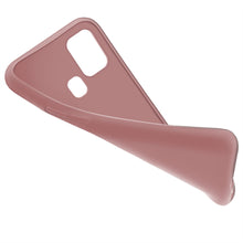 Carica l&#39;immagine nel visualizzatore di Gallery, Moozy Minimalist Series Silicone Case for Samsung A21s, Rose Beige - Matte Finish Slim Soft TPU Cover
