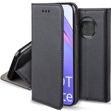 Load image into Gallery viewer, Moozy Case Flip Cover for Xiaomi Mi 10T Lite 5G, Black - Smart Magnetic Flip Case with Card Holder and Stand

