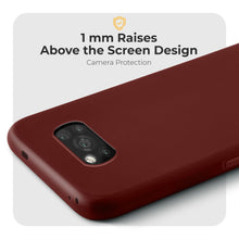 Lade das Bild in den Galerie-Viewer, Moozy Minimalist Series Silicone Case for Xiaomi Poco X3 Pro and X3 NFC, Wine Red - Matte Finish Lightweight Mobile Phone Case Slim Soft Protective TPU Cover with Matte Surface
