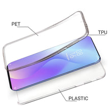 Carica l&#39;immagine nel visualizzatore di Gallery, Moozy 360 Degree Case for Xiaomi Mi 9T, Xiaomi Mi 9T Pro, Redmi K20 - Transparent Full body Slim Cover - Hard PC Back and Soft TPU Silicone Front
