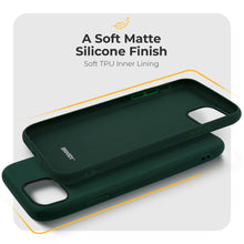 Załaduj obraz do przeglądarki galerii, Moozy Minimalist Series Silicone Case for iPhone 11, Midnight Green - Matte Finish Slim Soft TPU Cover
