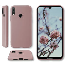 Carica l&#39;immagine nel visualizzatore di Gallery, Moozy Minimalist Series Silicone Case for Huawei Y7 2019, Rose Beige - Matte Finish Slim Soft TPU Cover
