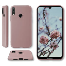 Load image into Gallery viewer, Moozy Minimalist Series Silicone Case for Huawei Y7 2019, Rose Beige - Matte Finish Slim Soft TPU Cover
