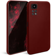 Carica l&#39;immagine nel visualizzatore di Gallery, Moozy Minimalist Series Silicone Case for Xiaomi Redmi Note 11 Pro 5G and 4G, Wine Red - Matte Finish Lightweight Mobile Phone Case Slim Soft Protective TPU Cover with Matte Surface
