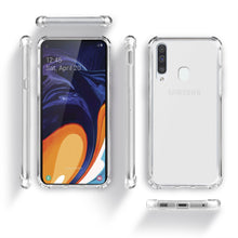 Carica l&#39;immagine nel visualizzatore di Gallery, Moozy Shock Proof Silicone Case for Samsung A60 - Transparent Crystal Clear Phone Case Soft TPU Cover
