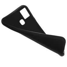 Cargar imagen en el visor de la galería, Moozy Minimalist Series Silicone Case for Samsung A21s, Black - Matte Finish Slim Soft TPU Cover
